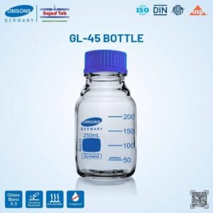 بطری درب آبی